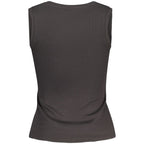 Black Cotton Women Tank Top