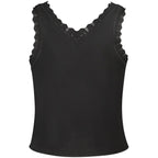 Black Viscose Women's Tank Top