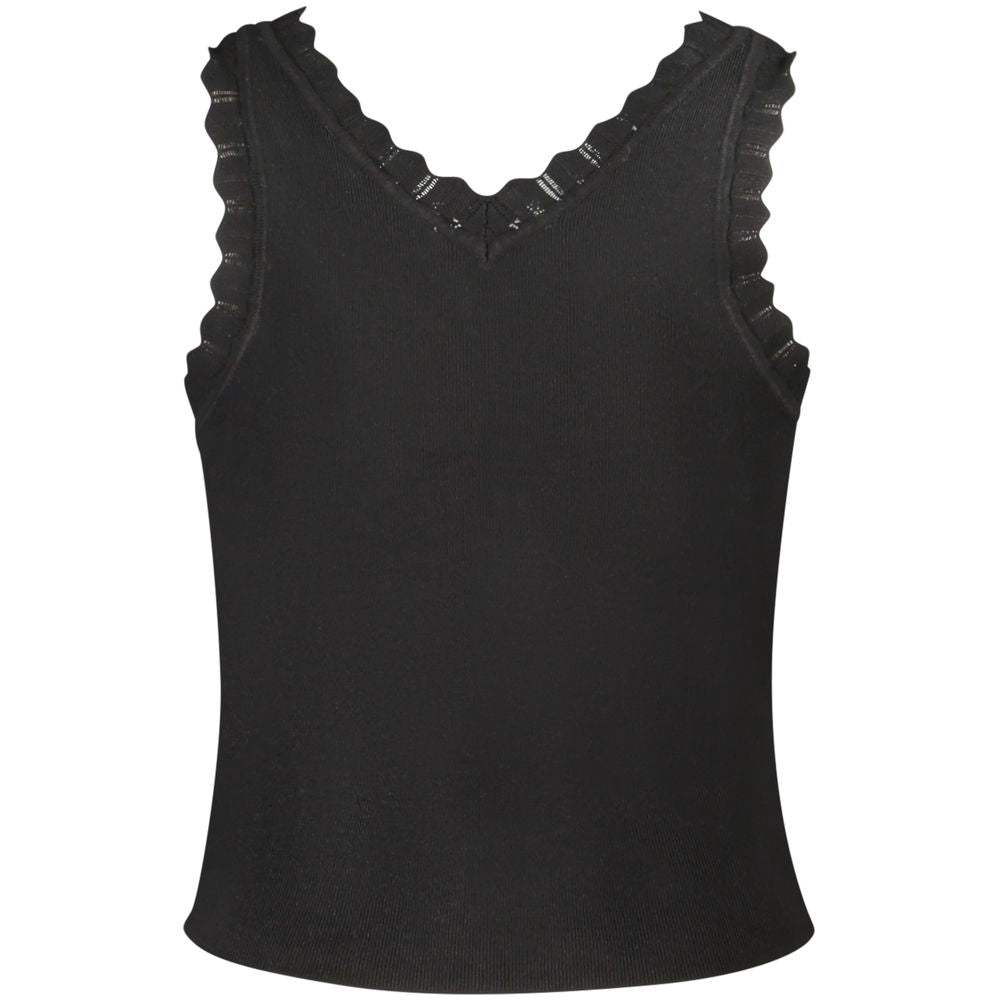 Black Viscose Women's Tank Top