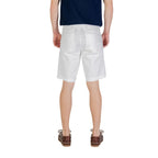 White Cotton Bermuda Shorts