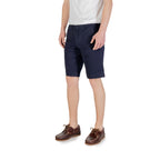 Blue Cotton Bermuda Shorts