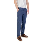 Blue Cotton Skinny Pants