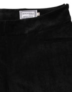 Black High Waist Straight Dress Trouser Pants