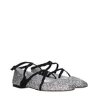 Gray Plastic Ballet Flats