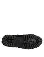 Dress Black Fur Leather Slippers Men Shoes