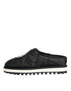 Black Nylon Low Top Slip On Sneaker Shoes
