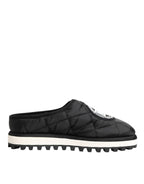 Black Nylon Low Top Slip On Sneaker Shoes