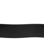 Brown Classic Gold Metal Logo Buckle Men  Belt