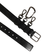 Black Key Ring Clip Attachments Buckle Belt