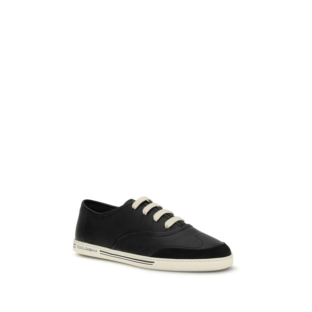 Black Calf Leather Bos Taurus Low Top Sneakers