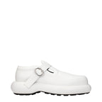 White Leather Slip-On Loafers