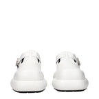 White Leather Slip-On Loafers