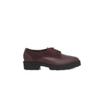 Burgundy Cowhide Women Loafer