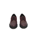 Burgundy Cowhide Women Loafer