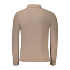 Marrone Cotton Men Polo Shirt