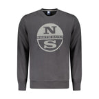 Black Cotton Men Sweatshirt
