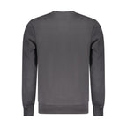 Black Cotton Men Sweatshirt
