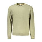 Green Cotton Men Sweater