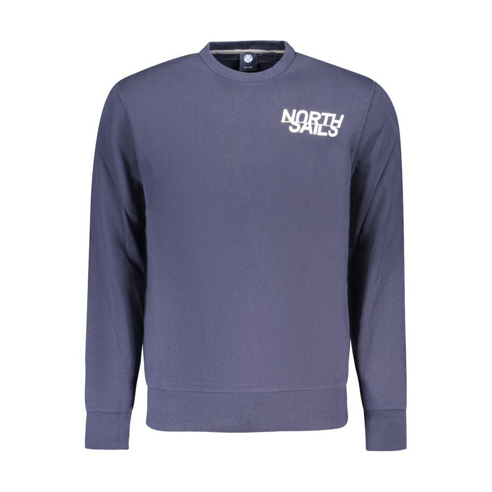 Blue Cotton Men's Sweatshirt