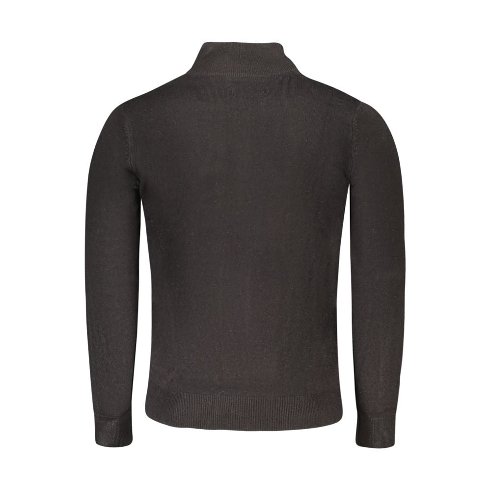 Black Acrylic Men Sweater