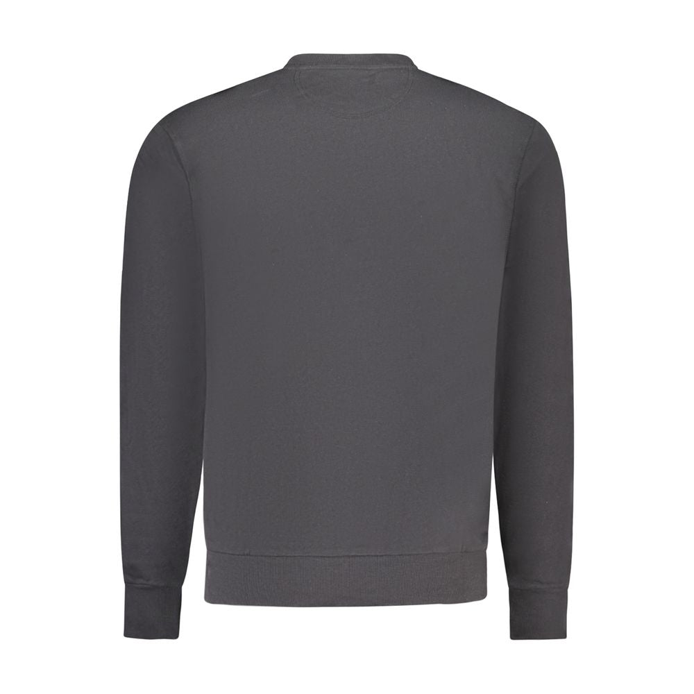 Black Cotton Men's Sweatshirt