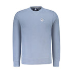 Blue Cotton Men Sweatshirt