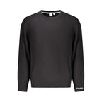 Black Cotton Men's Sweater