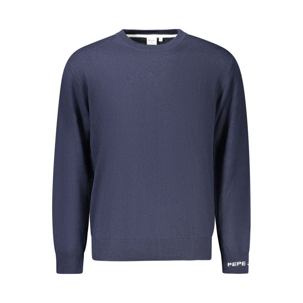 Blue Cotton Men's Sweater