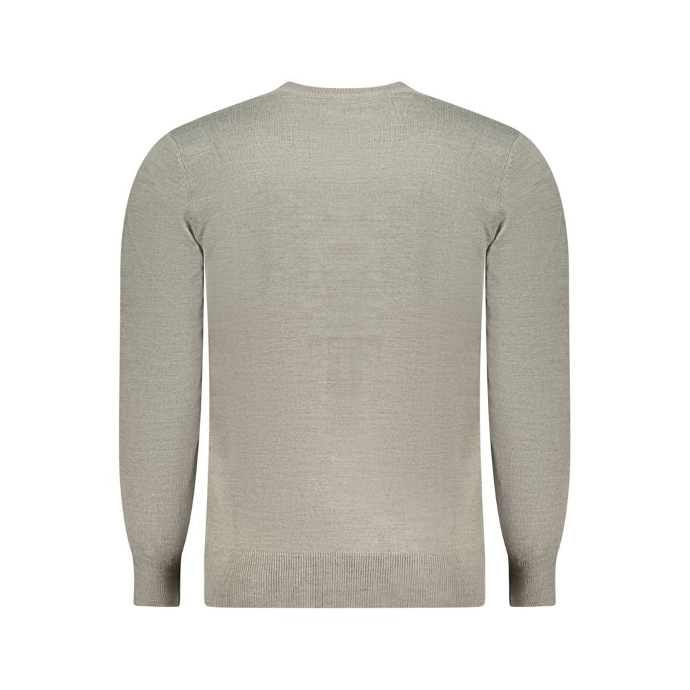 Gray Acrylic Men Sweater