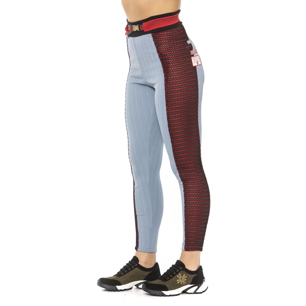 Light Blue Cotton Women Leggings