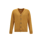 Bicolor Fleece Wool Cardigan