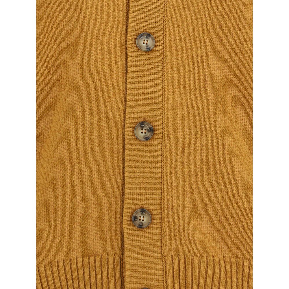 Bicolor Fleece Wool Cardigan