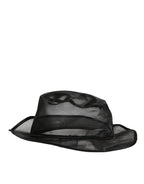 Black Silk Mesh Bucket Men Fisherman Cap Hat