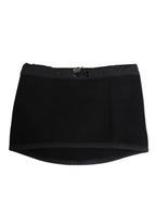 Black Lace Stole Knitted DG Logo Men One Size  Scarf