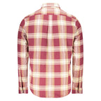 Red Cotton Men Shirt