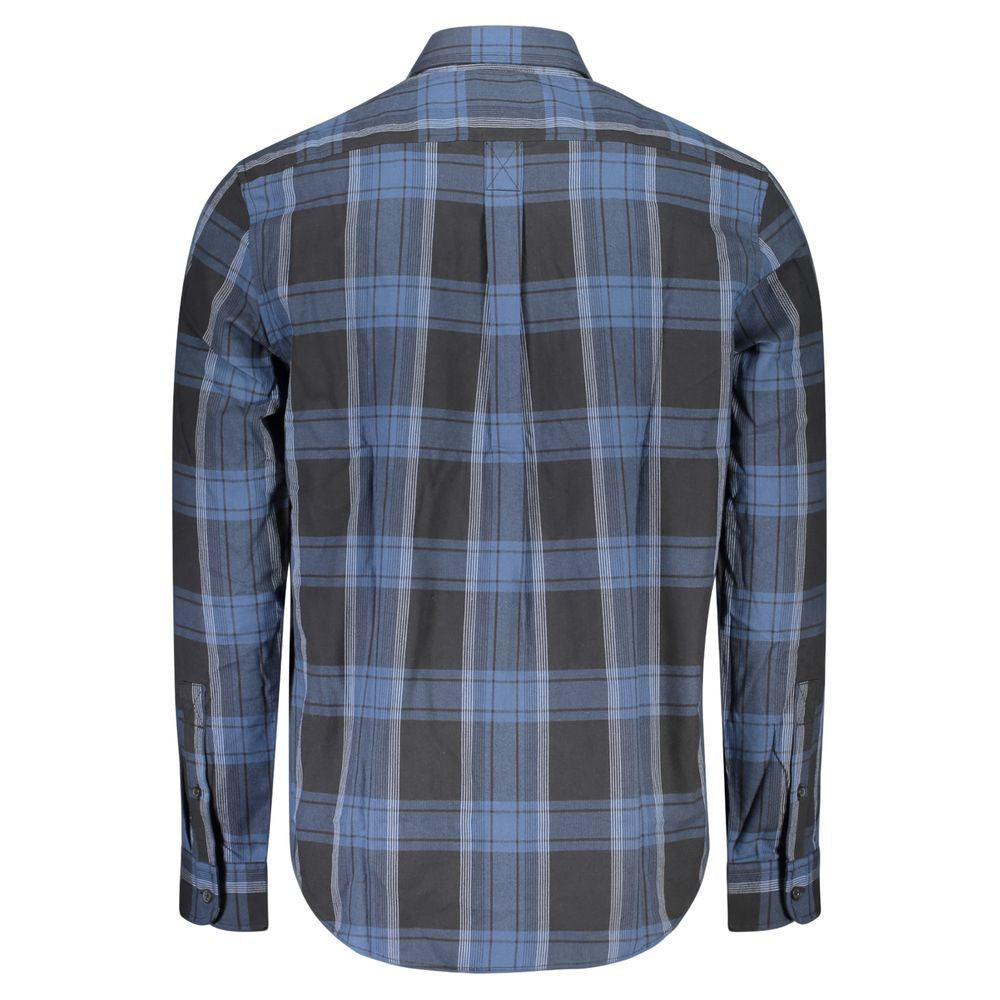 Blue Cotton Men's Shirt