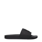 Black Cotton Slippers