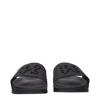 Black Cotton Slippers