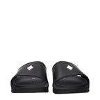 Black Cotton Slippers