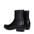 Black Leather Ankle Boots
