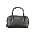 Black Polyurethane Women Handbag
