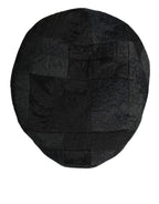 Black Polyester Newsboy Men Cloth Capello Hat