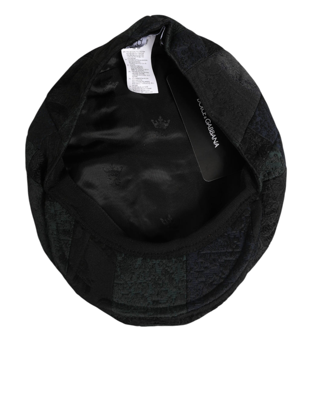 Black Polyester Newsboy Men Cloth Capello Hat