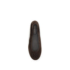 Brown Calf Leather Bos Taurus Ballet Flats