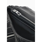 Black Polyurethane Women Backpack