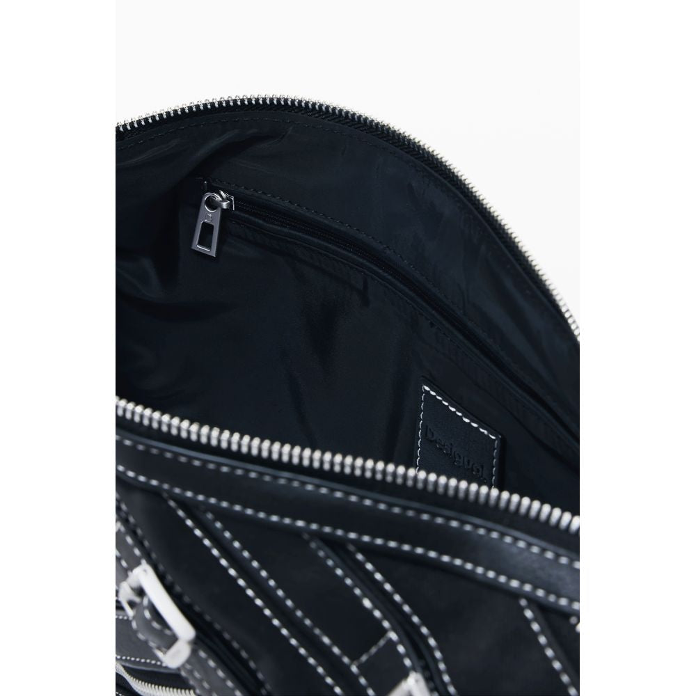 Nero Poliuretano Women Shoulder Bag