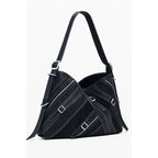 Nero Polyurethane Women Shoulder Bag