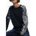 Black Polyester Women Sweater