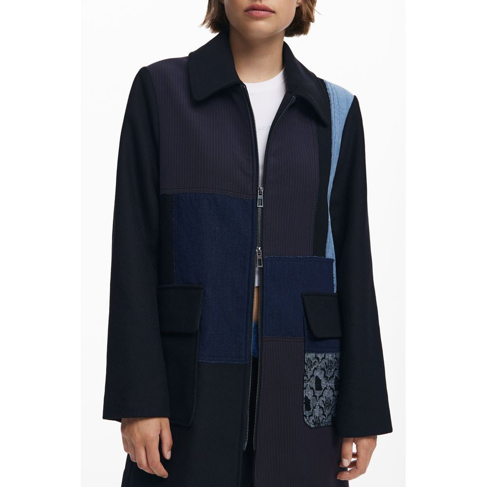 Black Polyester Women's Jacket