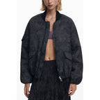 Black Polyester Women's Jacket